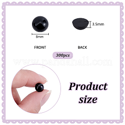 Acrylic Half Round Beads&nbsp;OACR-PH0004-63C
