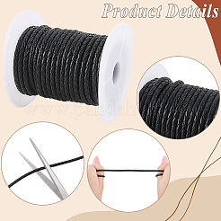 8M Braided Cowhide Leather Cord&nbsp;NWIR-3.0-02A