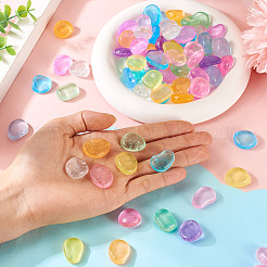 100Pcs Luminous Transparent Resin Cabochons&nbsp;RESI-TAC0011-79