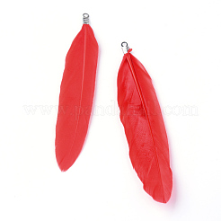 Goose Feather Pendants&nbsp;X-FIND-Q055-P01
