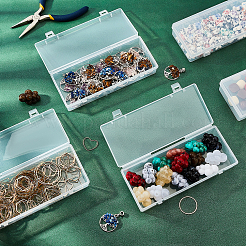 10Pcs Transparent Plastic Bead Containers&nbsp;CON-BC0002-25