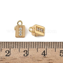 Brass Micro Pave Cubic Zirconia Charms&nbsp;KK-A280-11G