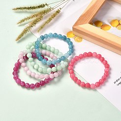 Natural Chalcedony Stretch Bracelet for Women Men Gift&nbsp;BJEW-JB06690
