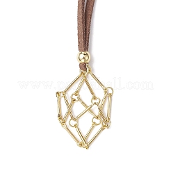 Crystal Holder Cage Necklaces&nbsp;NJEW-JN04586-02