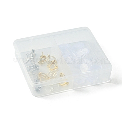 12Pcs 3 Colors Brass Clip-on Earring Findings&nbsp;KK-FS0001-33