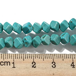 Dyed Synthetic Turquoise Beads Strands&nbsp;G-G075-C02-02
