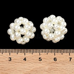 Baking Paint Pearlized Glass Woven Beads&nbsp;HY-JF-4MM-M1-01