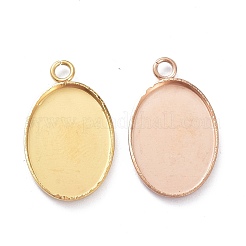 Stainless Steel Pendant Cabochon Settings&nbsp;STAS-XCP0001-38