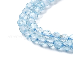 Natural Blue Topaz Beads Strands&nbsp;G-H079-A02-03