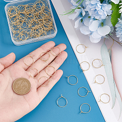 100Pcs 316 Surgical Stainless Steel Wine Glass Charms Rings&nbsp;STAS-UN0045-57