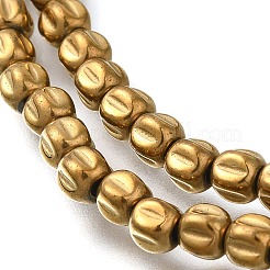 Electroplated Synthetic Non-magnetic Hematite Beads Strands&nbsp;G-C154-A01-01B
