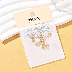 SHEGRACE Brass Clear Cubic Zirconia Charms&nbsp;XGRQ2O907-426G