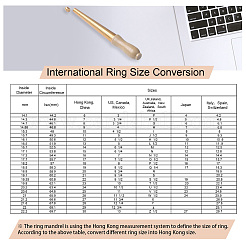 Brass Ring Size Sticks(HK Ring Size)&nbsp;TOOL-R106-07