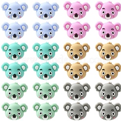 12Pcs 6 Colors Silicone Beads&nbsp;SIL-YW0002-08