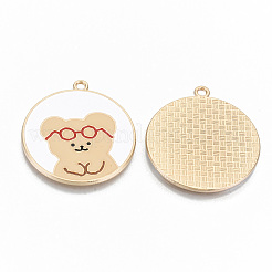 Alloy Enamel Pendants&nbsp;X-ENAM-T011-15KC-RS