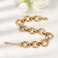 304 Stainless Steel Link Chain Bracelets for Women&nbsp;BJEW-P388-02B-G