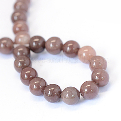 Natural Purple Aventurine Round Bead Strands&nbsp;X-G-E334-8mm-21