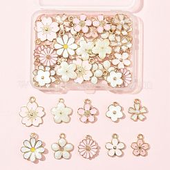 40Pcs 10 Styles Alloy Enamel Pendants&nbsp;ENAM-FS0004-04A