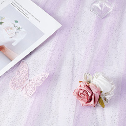 Glitter Polyester Mesh Fabirc&nbsp;DIY-WH0591-028B