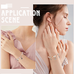 Dancer Theme DIY Alloy & Brass & Glass Beads Bracelet Making Kits&nbsp;DIY-SC0029-01