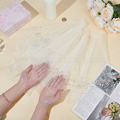 Polyester Bridal Shawl&nbsp;OHAR-WH0033-015
