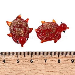 Handmade Gold Sand Lampwork Beads&nbsp;LAMP-K044-01E