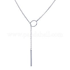 Alloy Ring & Stick Lariat Necklaces for Women&nbsp;WG56D22-02