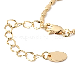 Brass Column Link Chain Bracelet Making&nbsp;AJEW-B189-01G