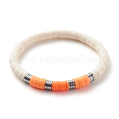 Synthetic Hematite & Polymer Clay Hieishi Stretch Bracelets Set for Women&nbsp;BJEW-JB07430