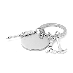 Non-Tarnish Father's Day Theme 201 Stainless Steel Keychain&nbsp;KEYC-A010-01