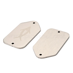 201 Stainless Steel Connector Charms&nbsp;STAS-D380-07P