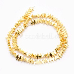 Electroplate Non-magnetic Synthetic Hematite Beads Strands&nbsp;G-L485-19-G