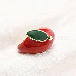 Brass Enamel Cuff Rings for Women&nbsp;RJEW-B138-01G-02