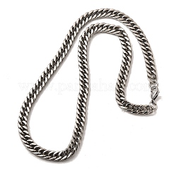 8MM 304 Stainless Steel Cuban Link Chain Necklaces for Men&nbsp;NJEW-B134-03A-P