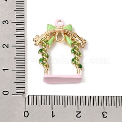 Alloy Enamel Pendants&nbsp;AL-CBA604F-01G