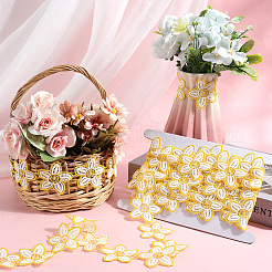 Flower Polyester Lace Trim Ribbon&nbsp;OCOR-WH20003-03A-04