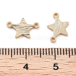 Brass Star Connector Charms&nbsp;KK-U028-09G