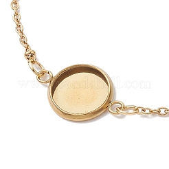 304 Stainless Steel Satellite Chain Bracelet Makings&nbsp;X-BJEW-JB10587-02