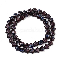 Handmade Millefiori Glass Beads Strands&nbsp;LAMP-H067-01K