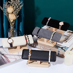 PU Leather Bracelet Display Stands&nbsp;BDIS-WH0002-09