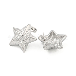 Non-Tarnish Star 304 Stainless Steel Ear Studs&nbsp;EJEW-L290-013P
