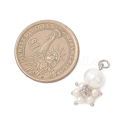 Potato Natural Cultured Freshwater Pearl Pendants&nbsp;PALLOY-JF04749-01