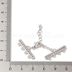 Brass Micro Pave Cubic Zirconia Chain Extender&nbsp;KK-L216-004A-P