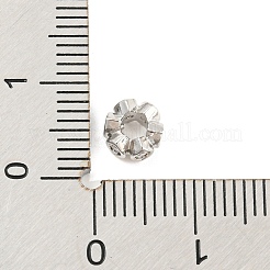 Rack Plating Brass Micro Pave Cubic Zirconia Beads&nbsp;ZIRC-F140-03P-A