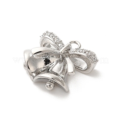 Brass Micro Pave Cubic Zirconia Charms&nbsp;KK-P278-05P