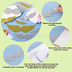 Wing Rhinestone Patches&nbsp;DIY-TA0003-10