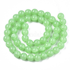 Imitation Jade Glass Beads&nbsp;GLAA-S192-001D