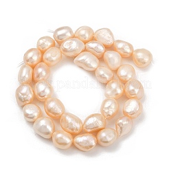 Natural Cultured Freshwater Pearl Beads Strands&nbsp;PEAR-P064-20L-02B