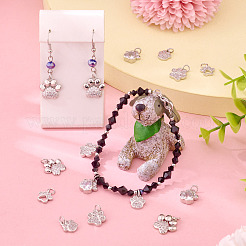 10Pcs 5 Styles Rack Plating Brass Micro Pave Cubic Zirconia Charms&nbsp;KK-TA0002-42