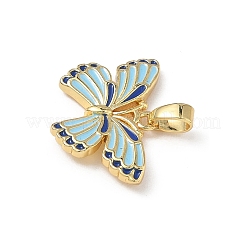 Brass Enamel Pendants&nbsp;KK-F924-11G-01